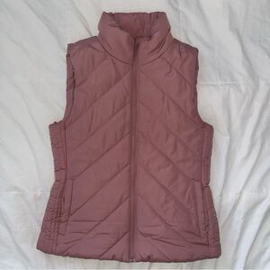 New York & Company Quilted Pink Puffer Vest